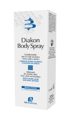 BIOGENA DIAKON BODY SPRAY COADIUVANTE CUTE ACNEICA DORSO PETTO E SPALLE 75 ML
