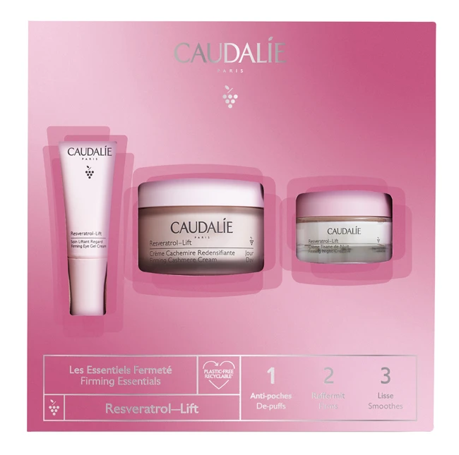 CAUDALIE RESVERATROL LIFT COFANETTO CASHMERE XMAS 2022 CREMA 50 ML + CREMA NOTTE 15 ML + CREMA OCCHI 5 ML 3 CAUDALIE RESVERATROL LIFT COFANETTO CASHMERE XMAS 2022 CREMA 50 ML + CREMA NOTTE 15 ML + CREMA OCCHI 5 ML