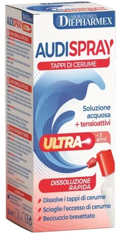 PASQUALI Srl AUDISPRAY ULTRA SOLUZIONE ACQUOSA + TENSIOATTIVI SPRAY 20 ML