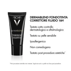 Vichy Dermablend Fondotinta Fluido Coprente Tonalità 15 Opal -Online Cosmetici IT903701720 p5