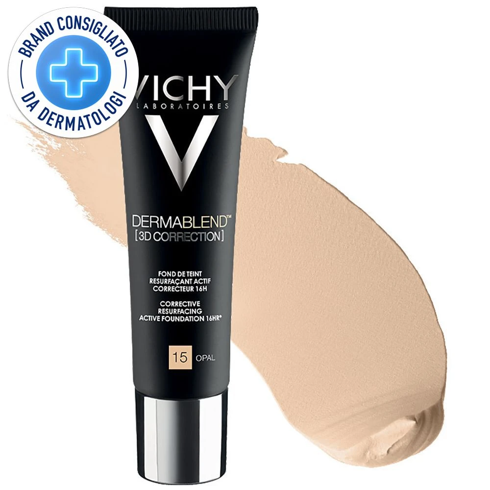 Vichy Dermablend 3D Fondotinta Coprente Tonalità 15 3 Vichy Dermablend 3D Fondotinta Coprente Tonalità 15