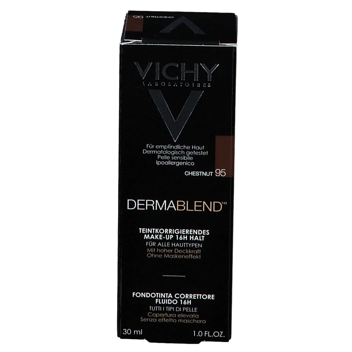 Vichy Dermablend Fondotinta Fluido Coprente Tonalità 95 Chestnut 7 Vichy Dermablend Fondotinta Fluido Coprente Tonalità 95 Chestnut - immagine 5