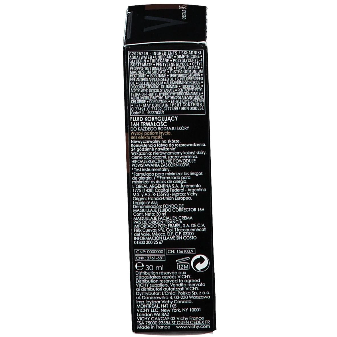 Vichy Dermablend Fondotinta Fluido Coprente Tonalità 95 Chestnut 8 Vichy Dermablend Fondotinta Fluido Coprente Tonalità 95 Chestnut - immagine 6