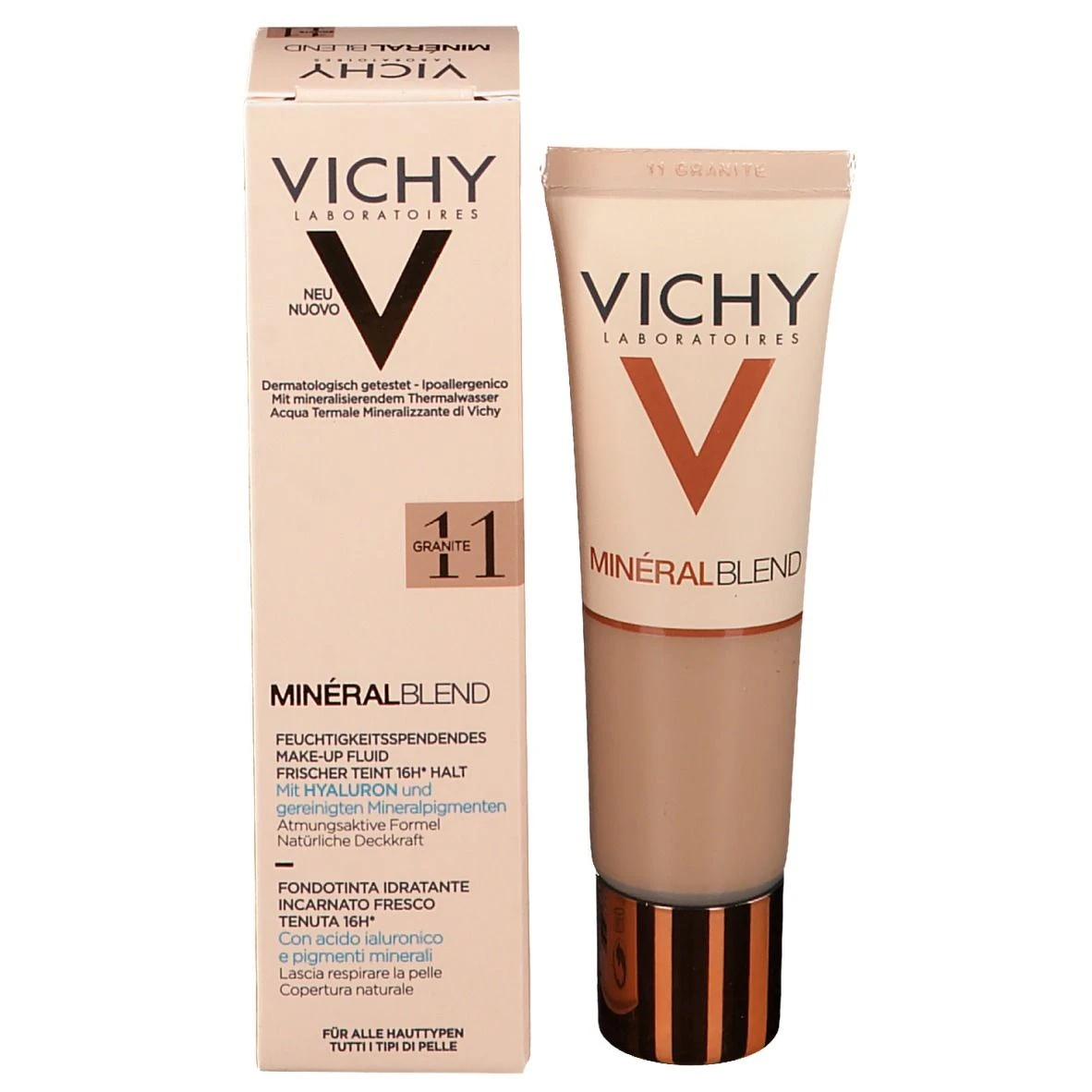 Vichy MinéralBlend Fondotinta Idratante 11 Granite 10 Vichy MinéralBlend Fondotinta Idratante 11 Granite - immagine 8