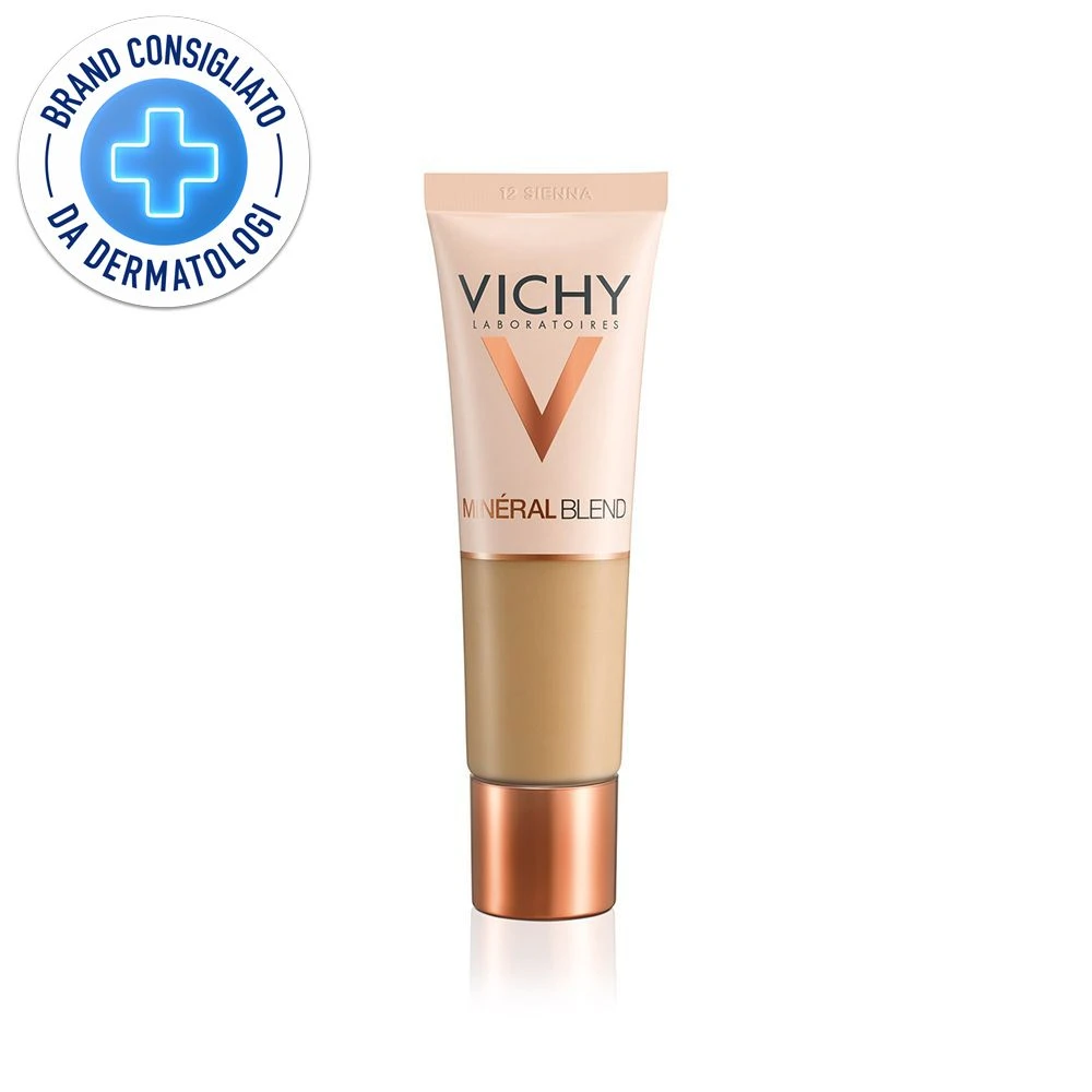 Vichy MinéralBlend Fondotinta Idratante 12 Sienna 3 Vichy MinéralBlend Fondotinta Idratante 12 Sienna