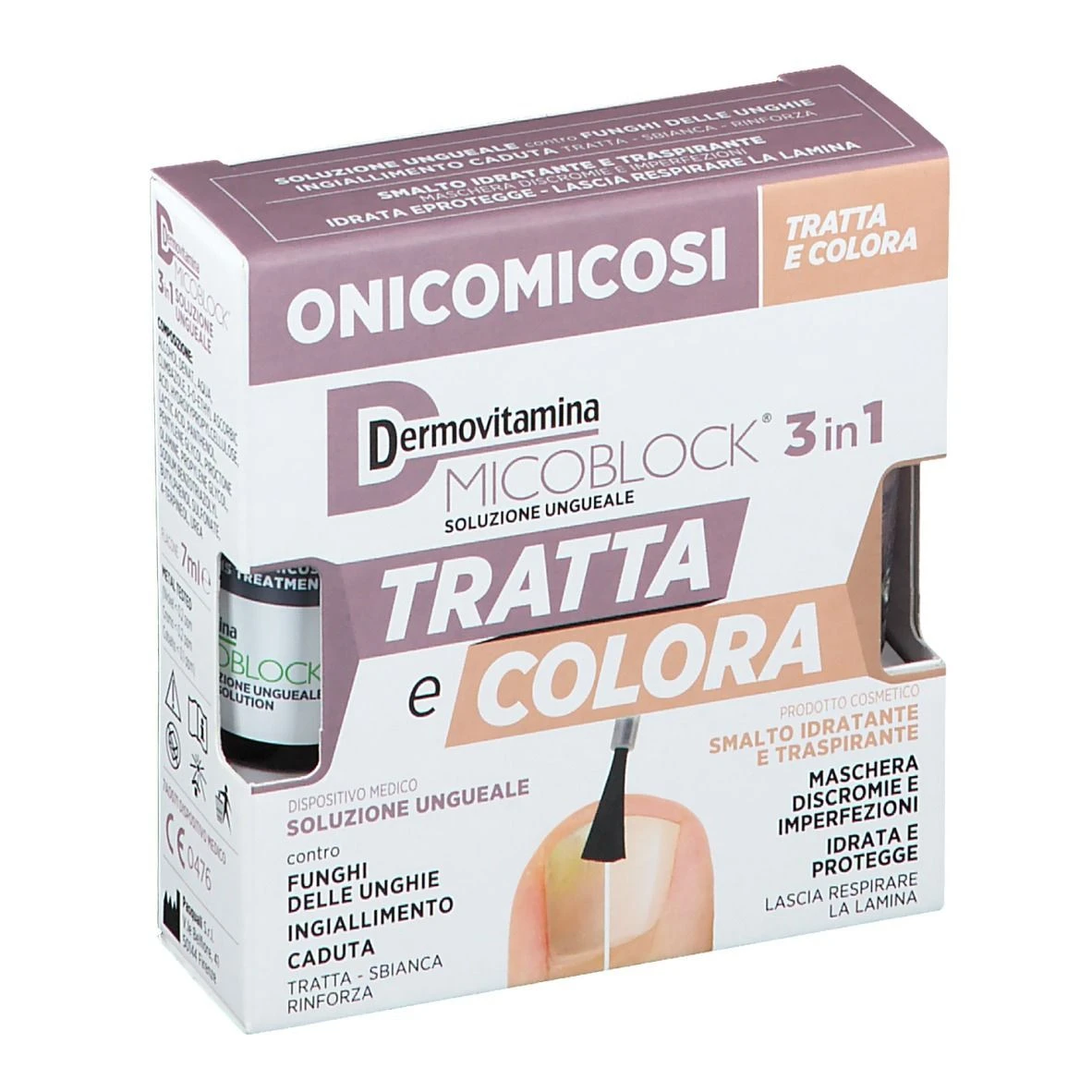 Dermovitamina Micoblock 3 In1 Tratta E Colora 4 Dermovitamina Micoblock 3 In1 Tratta E Colora - immagine 2