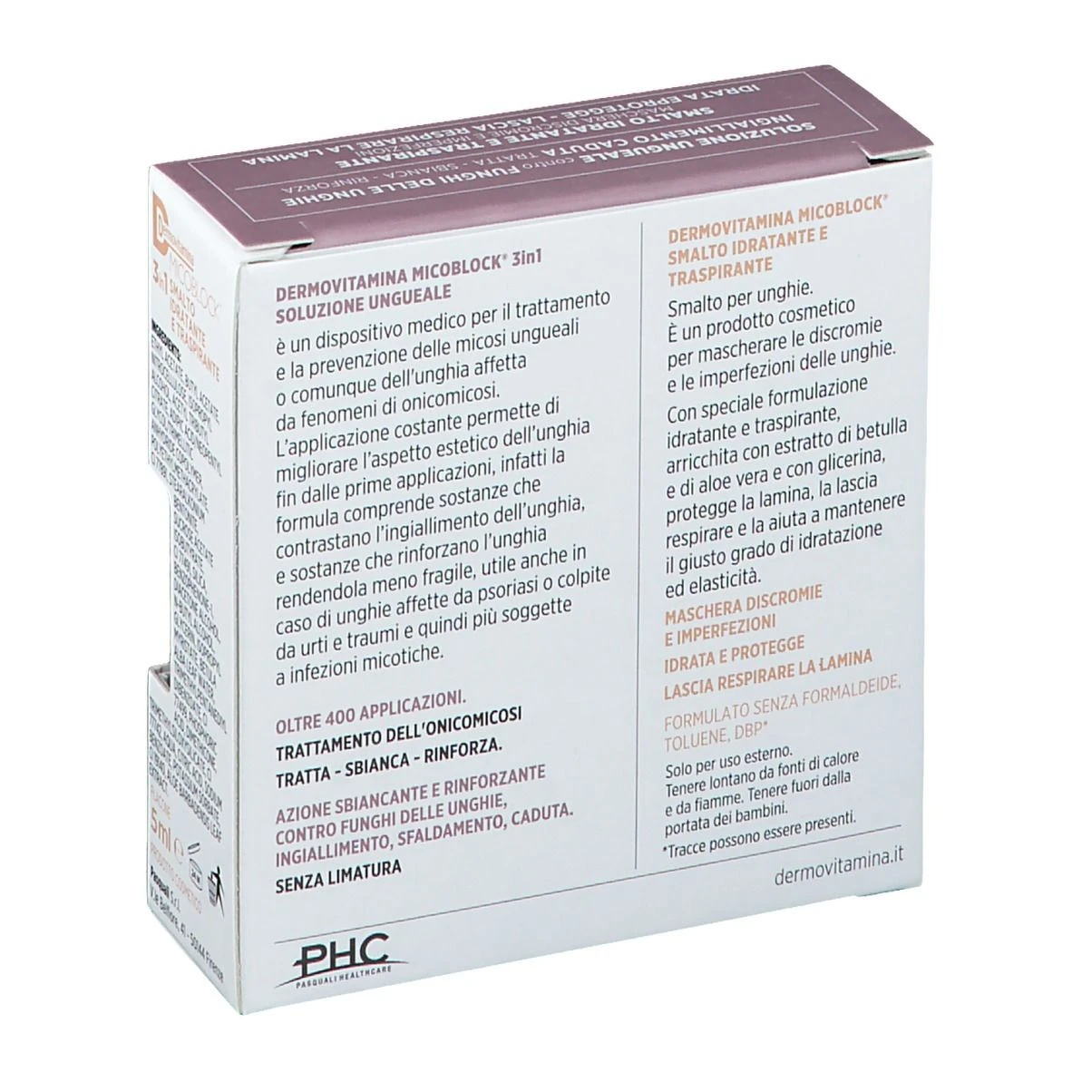 Dermovitamina Micoblock 3 In1 Tratta E Colora 6 Dermovitamina Micoblock 3 In1 Tratta E Colora - immagine 4