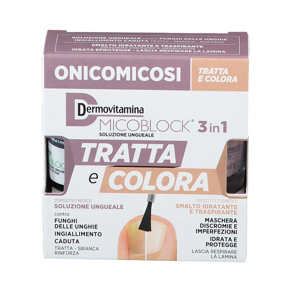 Dermovitamina Micoblock 3 In1 Tratta E Colora 8 Dermovitamina Micoblock 3 In1 Tratta E Colora - immagine 6