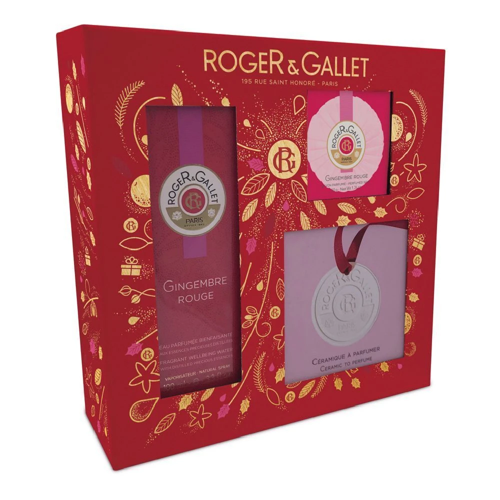 Roger & Gallet Gingembre Rouge Coffret 3 Roger & Gallet Gingembre Rouge Coffret