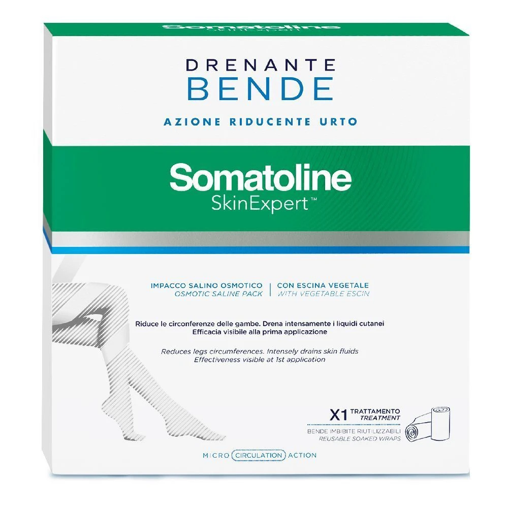 Somatoline SkinExpert™ Drenante Bende Azione Riducente Urto 3 Somatoline SkinExpert™ Drenante Bende Azione Riducente Urto