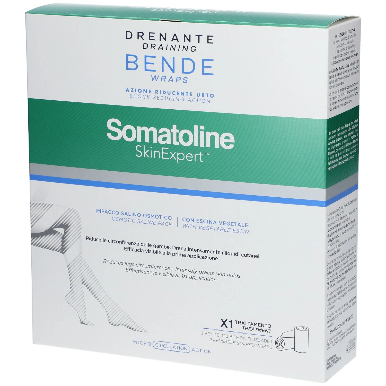 Somatoline SkinExpert™ Drenante Bende Azione Riducente Urto 4 Somatoline SkinExpert™ Drenante Bende Azione Riducente Urto - immagine 2