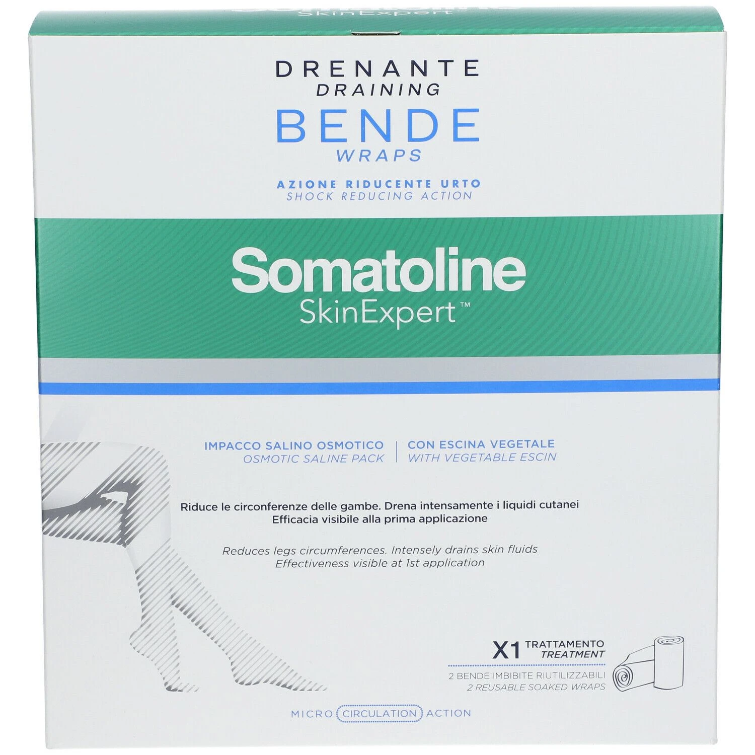 Somatoline SkinExpert™ Drenante Bende Azione Riducente Urto 8 Somatoline SkinExpert™ Drenante Bende Azione Riducente Urto - immagine 6