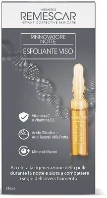 REMESCAR RINNOVATORE NOTTE ESFOLIANTE VISO 5 FIALE X 2 ML